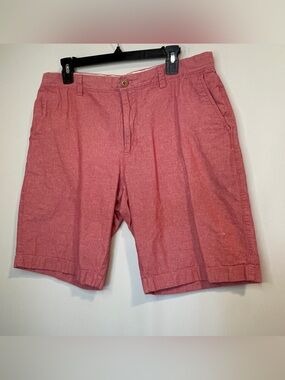 J. Crew Men's Red Flat Front Shorts
